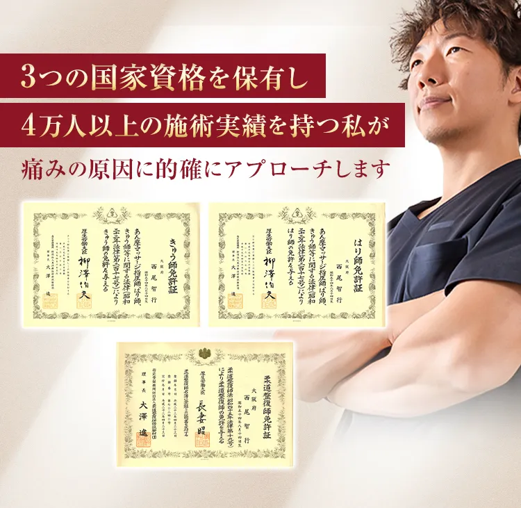 大阪府堺市_テアシス堺鳳整体院_資格